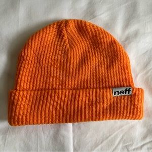 neff orange beanie